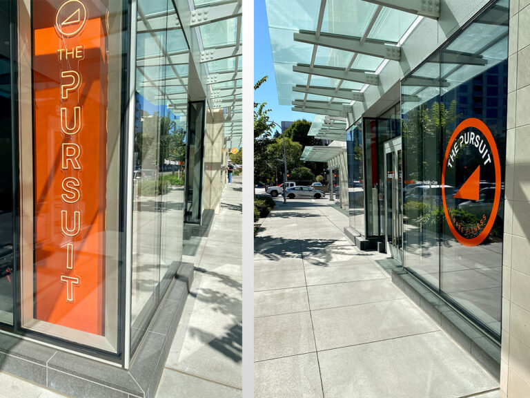 The Pursuit - Bellevue Storefront Signage